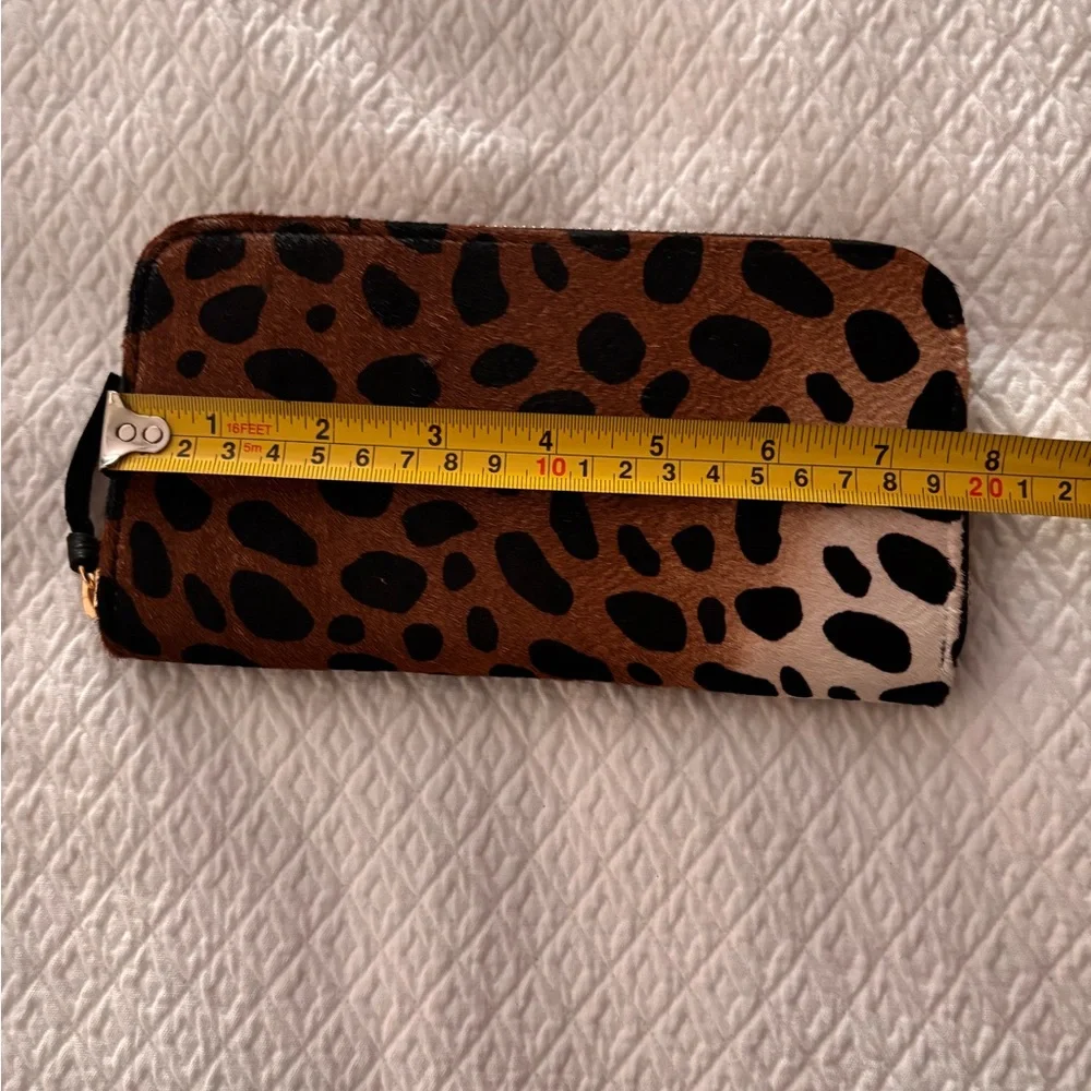 NWOT Faux Leopard Fur Wallet